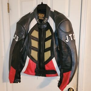 Mens JTS motorcycle jacket armor 48 2xl multi color racing UK